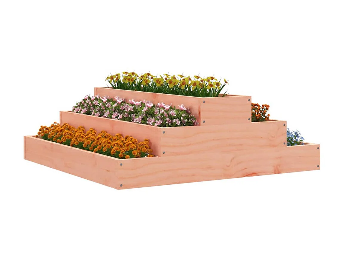 Jardinière 80x80x27 cm Bois de douglas massif BE3234