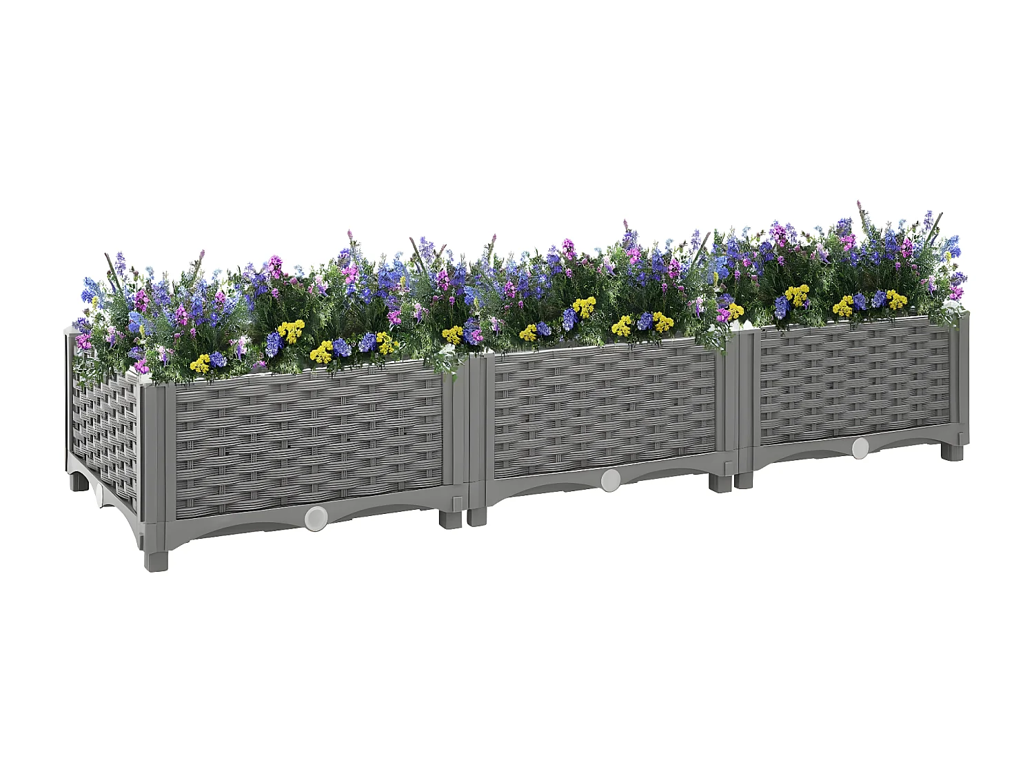 Jardinera polipropileno 120x40x23 cm ES60393
