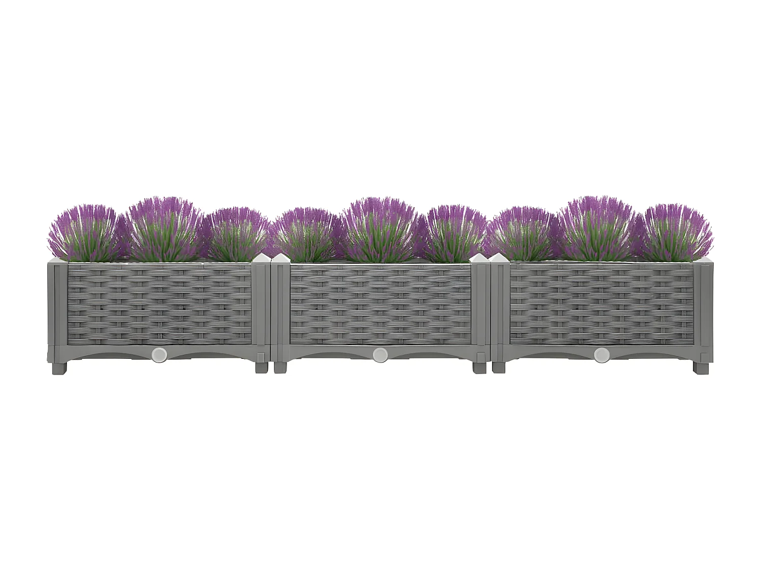 Jardinera polipropileno 120x40x23 cm ES60393