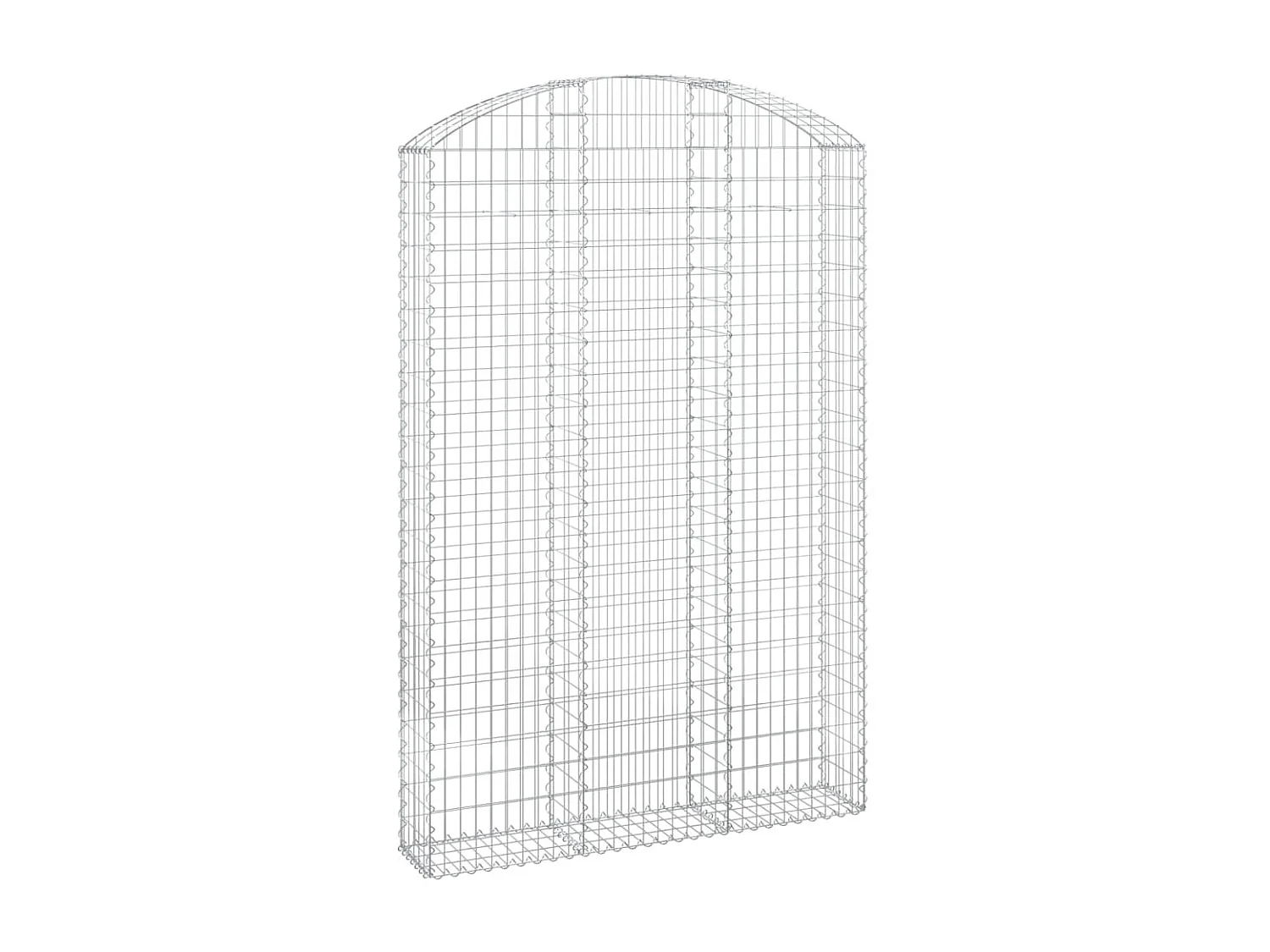 Cesta gaviones forma arco hierro galvanizado 150x30x220/240 cm ES38850