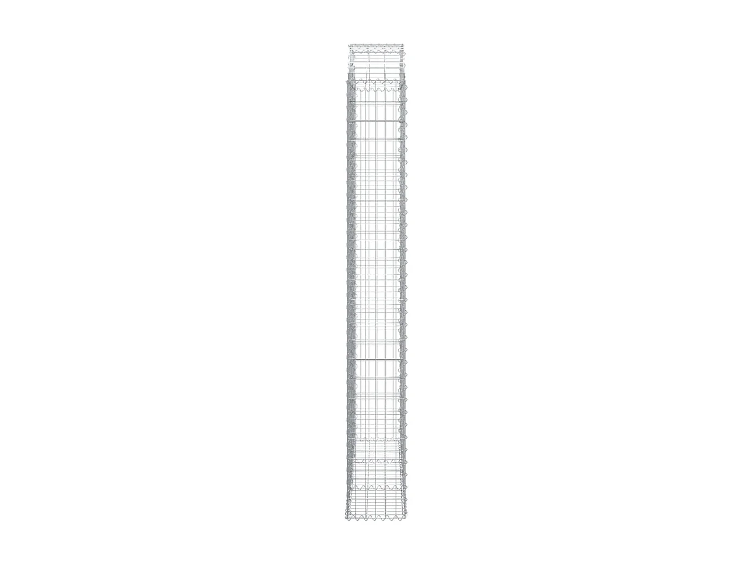 Cesta gaviones forma arco hierro galvanizado 150x30x220/240 cm ES38850
