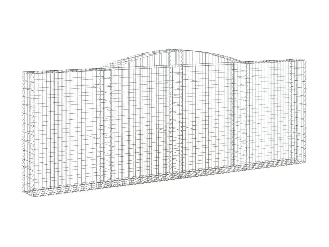 Panier de gabions arqué 400x30x140/160 cm Fer galvanisé WVGQ9880