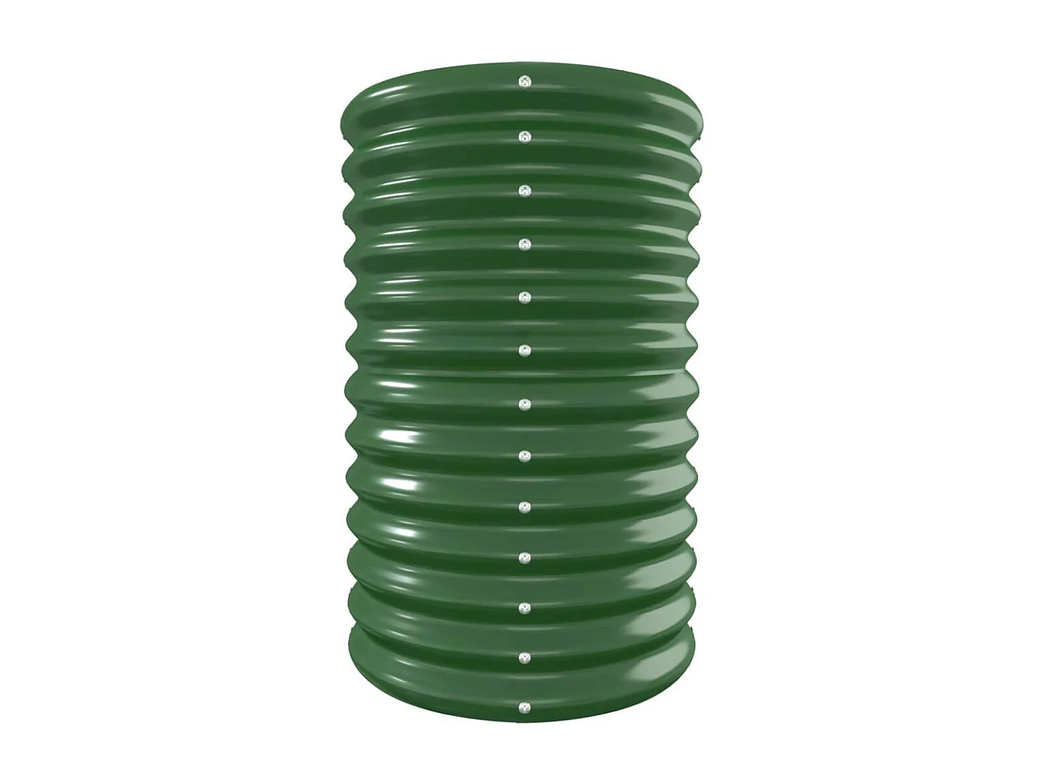 Jardinera arriate acero recubrimiento polvo verde 332x40x68 cm ES70261