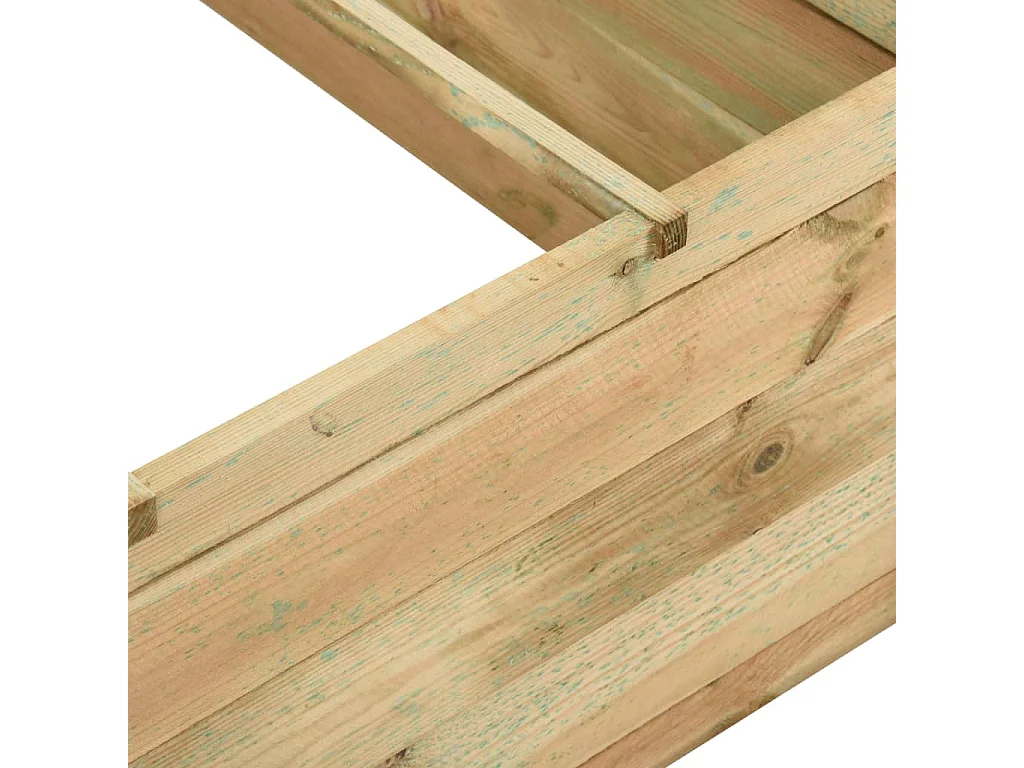 Jardinière pour légumes Bois de pin imprégné 120x120x40 cm BE8136