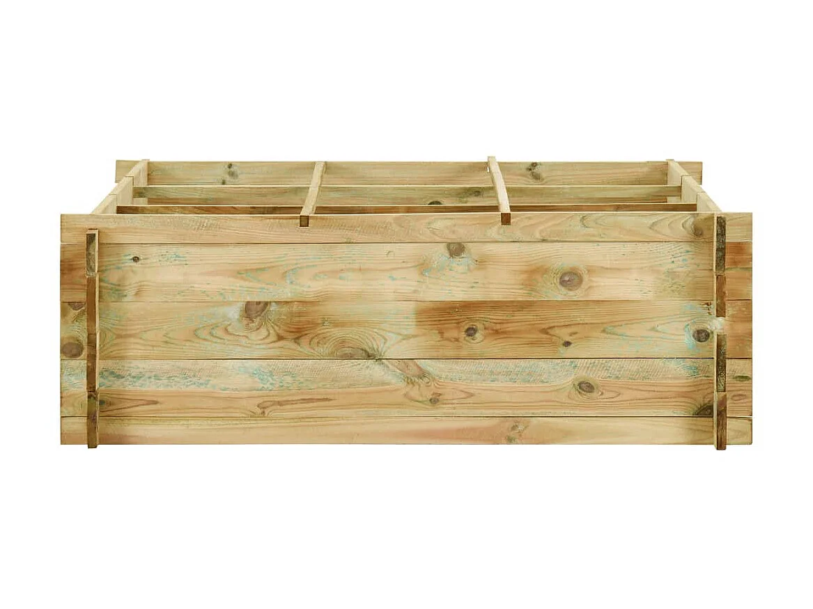 Jardinière pour légumes Bois de pin imprégné 120x120x40 cm BE8136