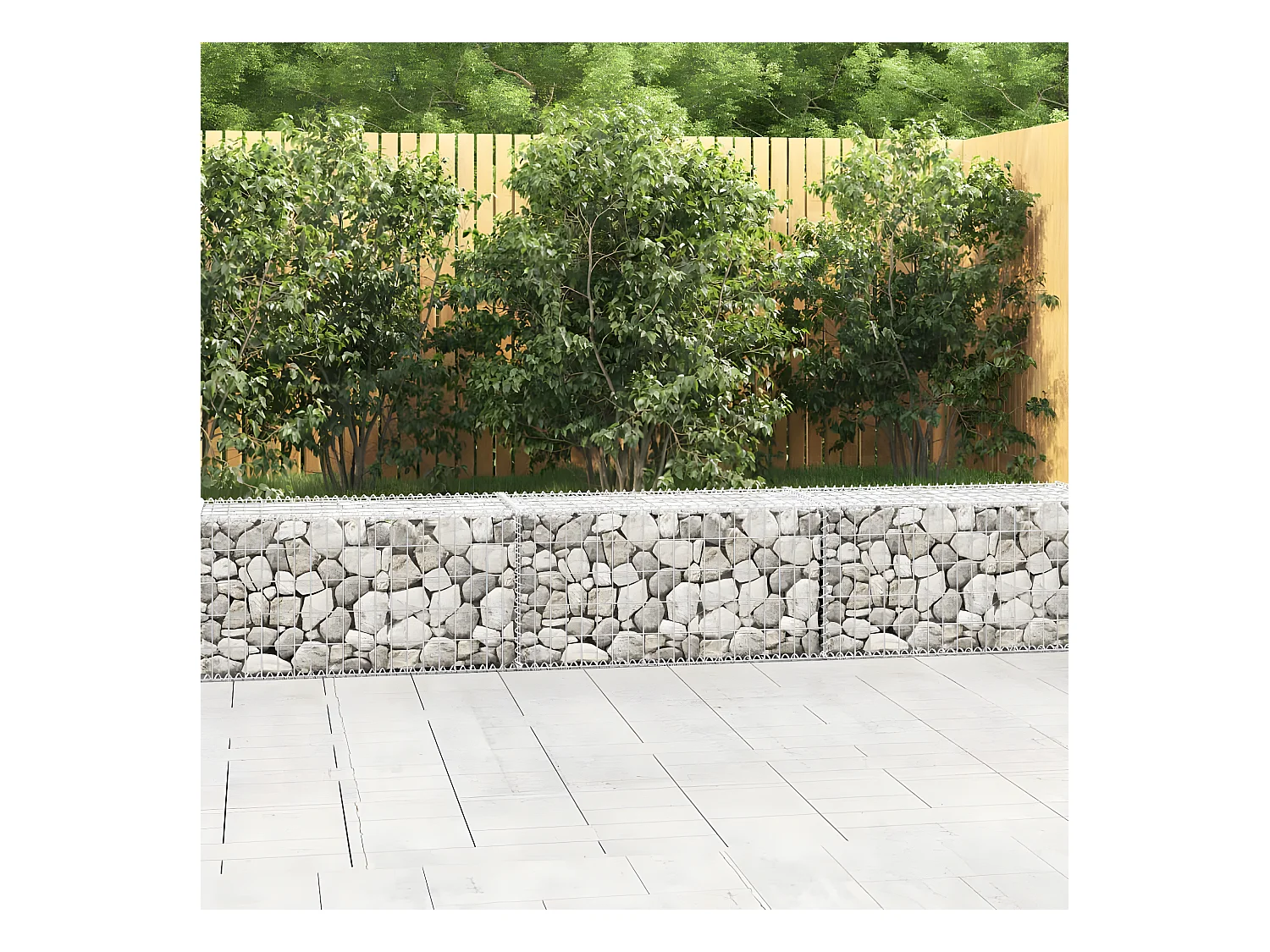 Mur en gabion avec couvercles Acier galvanisé 300 x 50 x 50 cm WVGQ4620