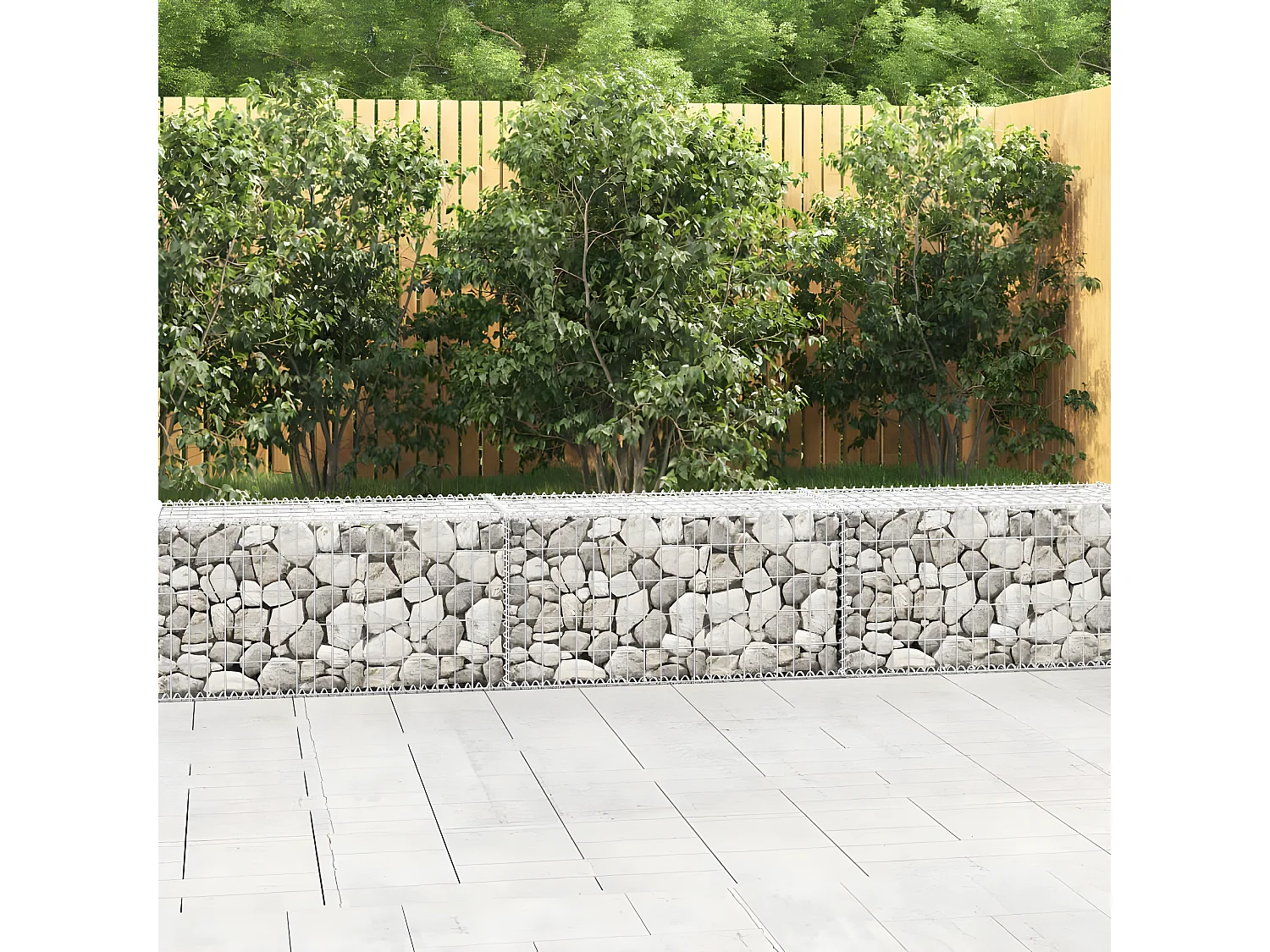 Mur en gabion avec couvercles Acier galvanisé 300 x 50 x 50 cm WVGQ4620