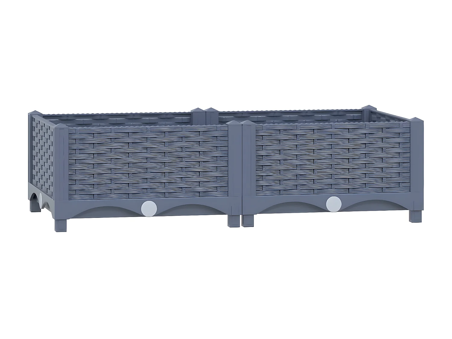 Jardinera polipropileno 80x40x23 cm ES15337