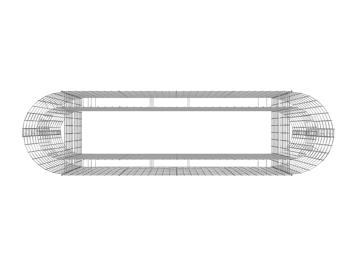 Canteiro elevado/cesto gabião 190x50x100 cm ferro galvanizado PT719707
