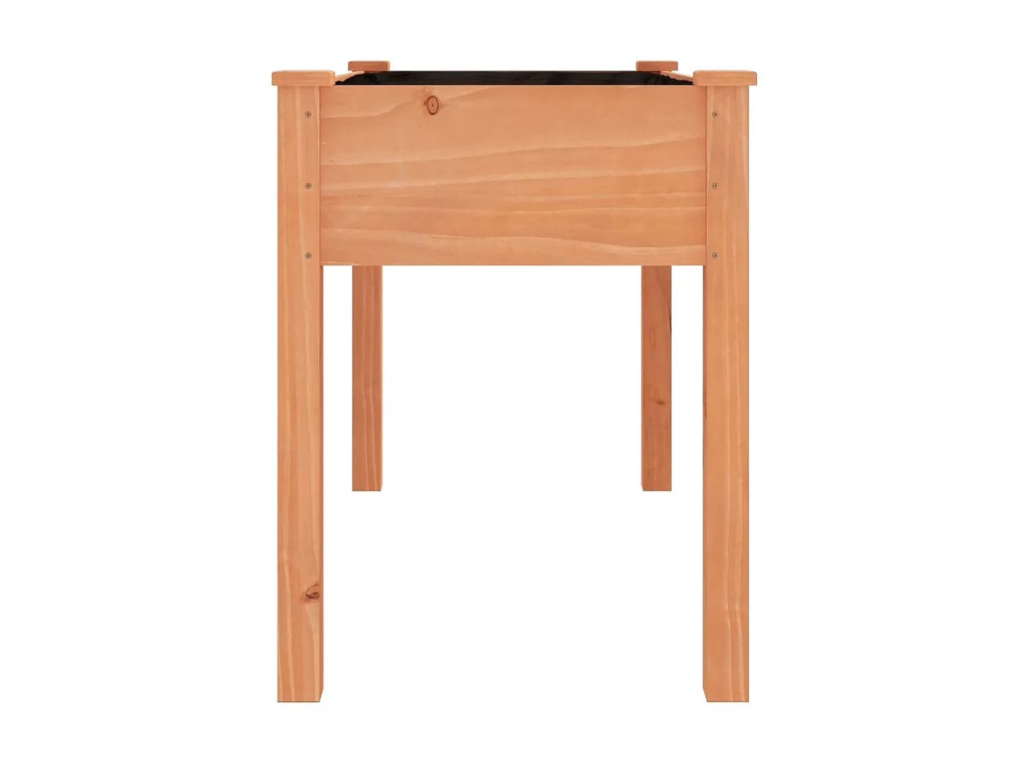 Jardinière avec doublure marron 118x59x76 cm bois massif sapin BE3252