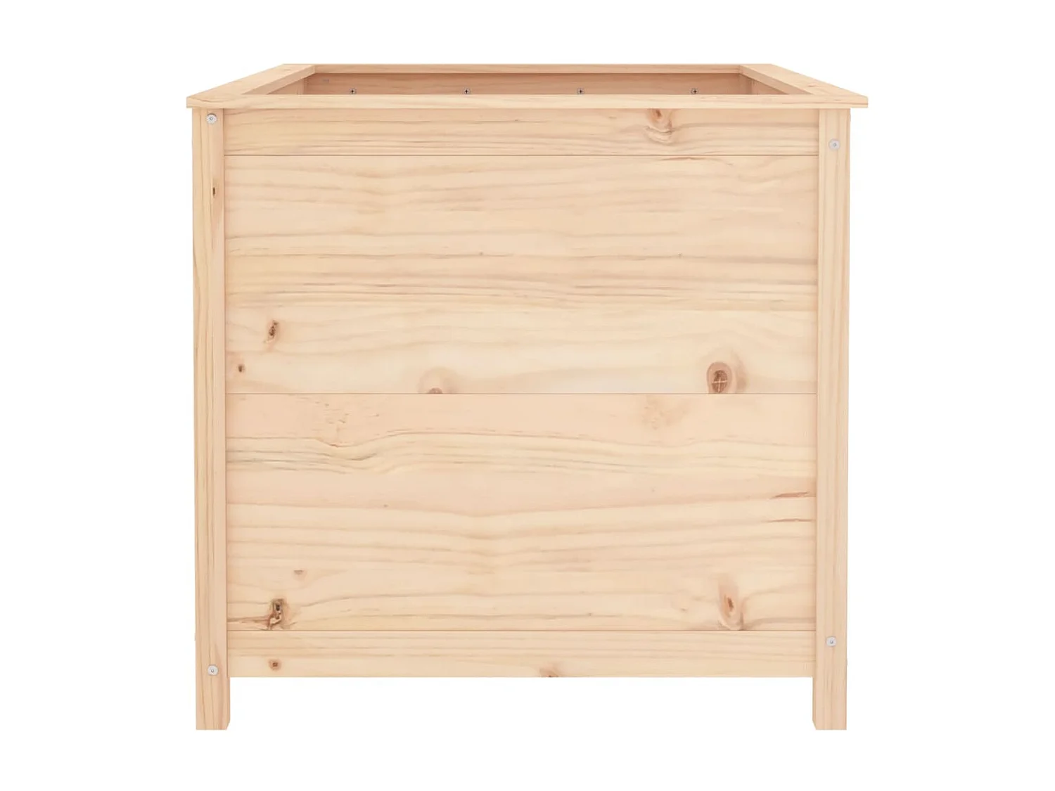 Jardinera elevado de jardín madera maciza pino 119,5x82,5x78 cm ES59705