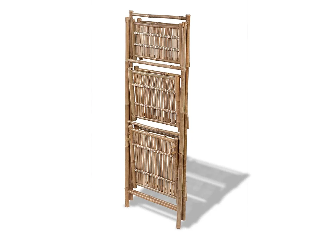 Jardinière Étagère à plantes pliable 3 niveaux Bambou  BE6953