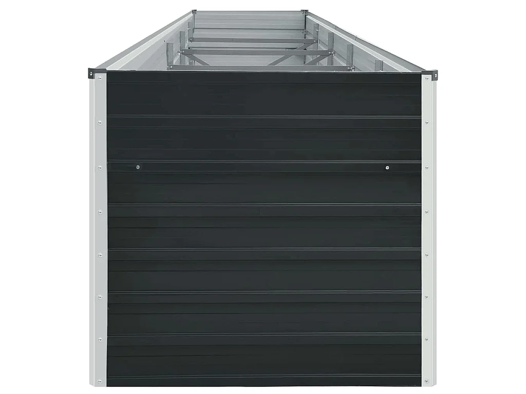 Plantenbak verhoogd 400x80x77 cm gegalvaniseerd staal antraciet