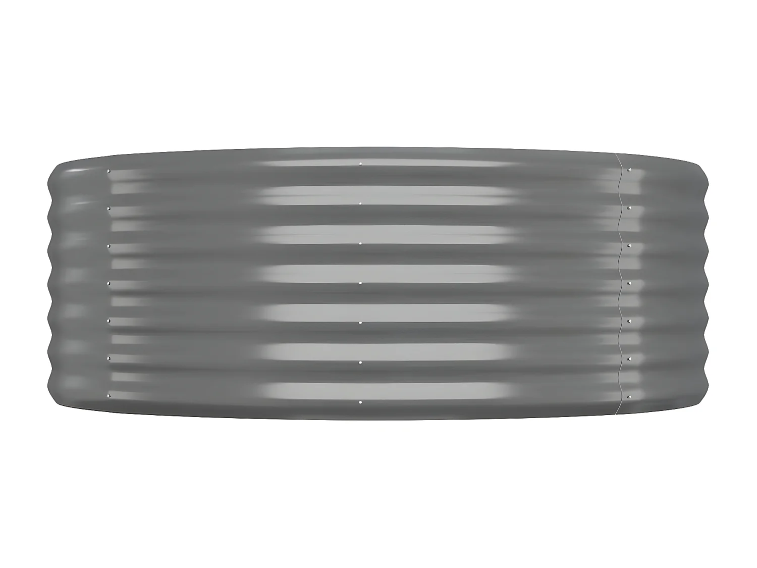 Jardinera arriate acero recubrimiento polvo gris 507x100x36 cm ES23520