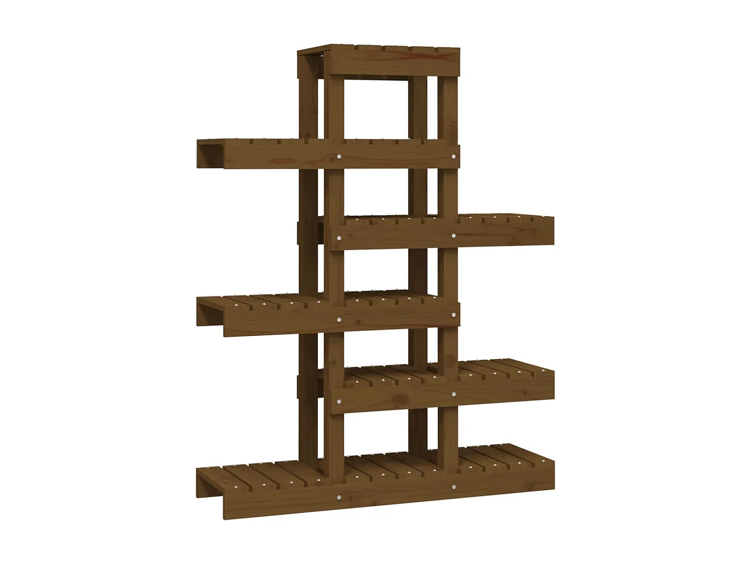 Jardinière Support à plantes Marron miel 85x25x109,5 cm Bois massif pin BE9398