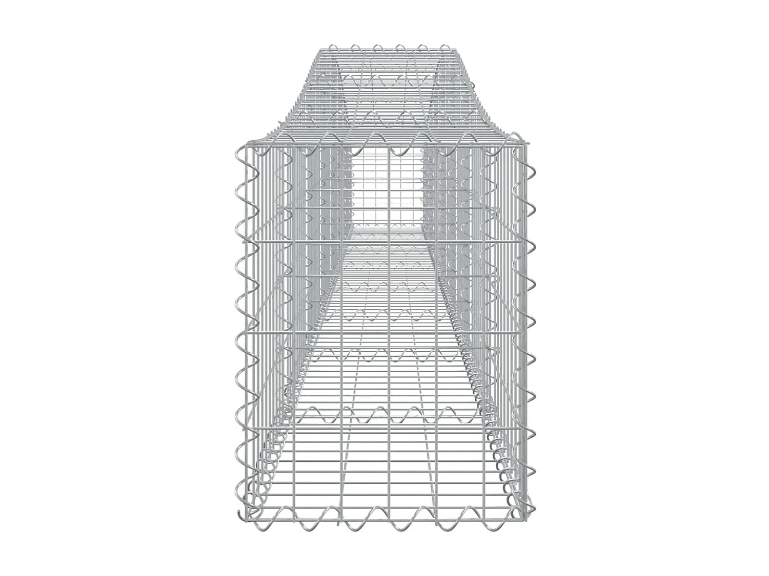 Panier de gabions arqué 400x30x40/60 cm Fer galvanisé WVGQ6047