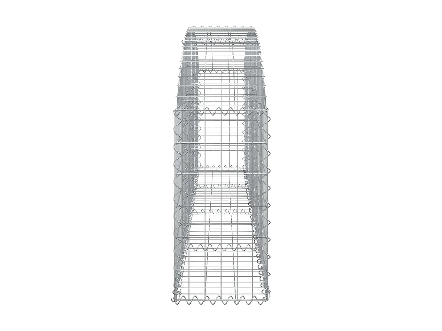 Panier de gabions arqué 200x30x60/80 cm Fer galvanisé WVGQ1606