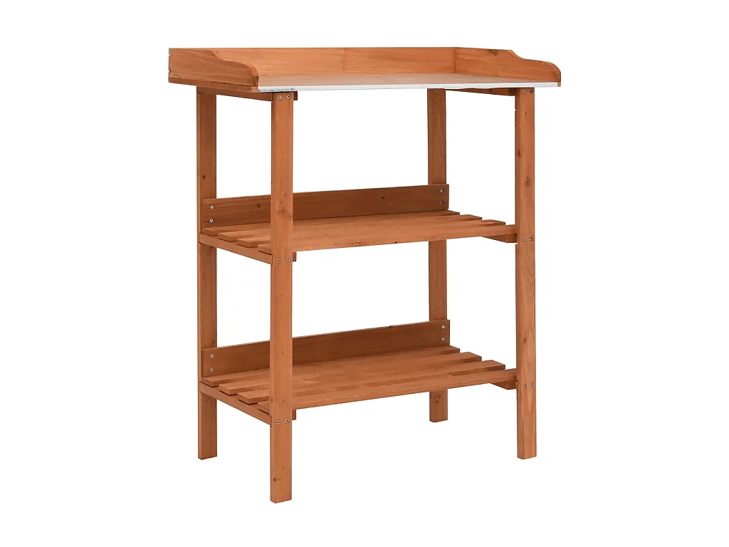 Jardinière Support pour plantes 76x37x89 cm Bois de sapin BE4909