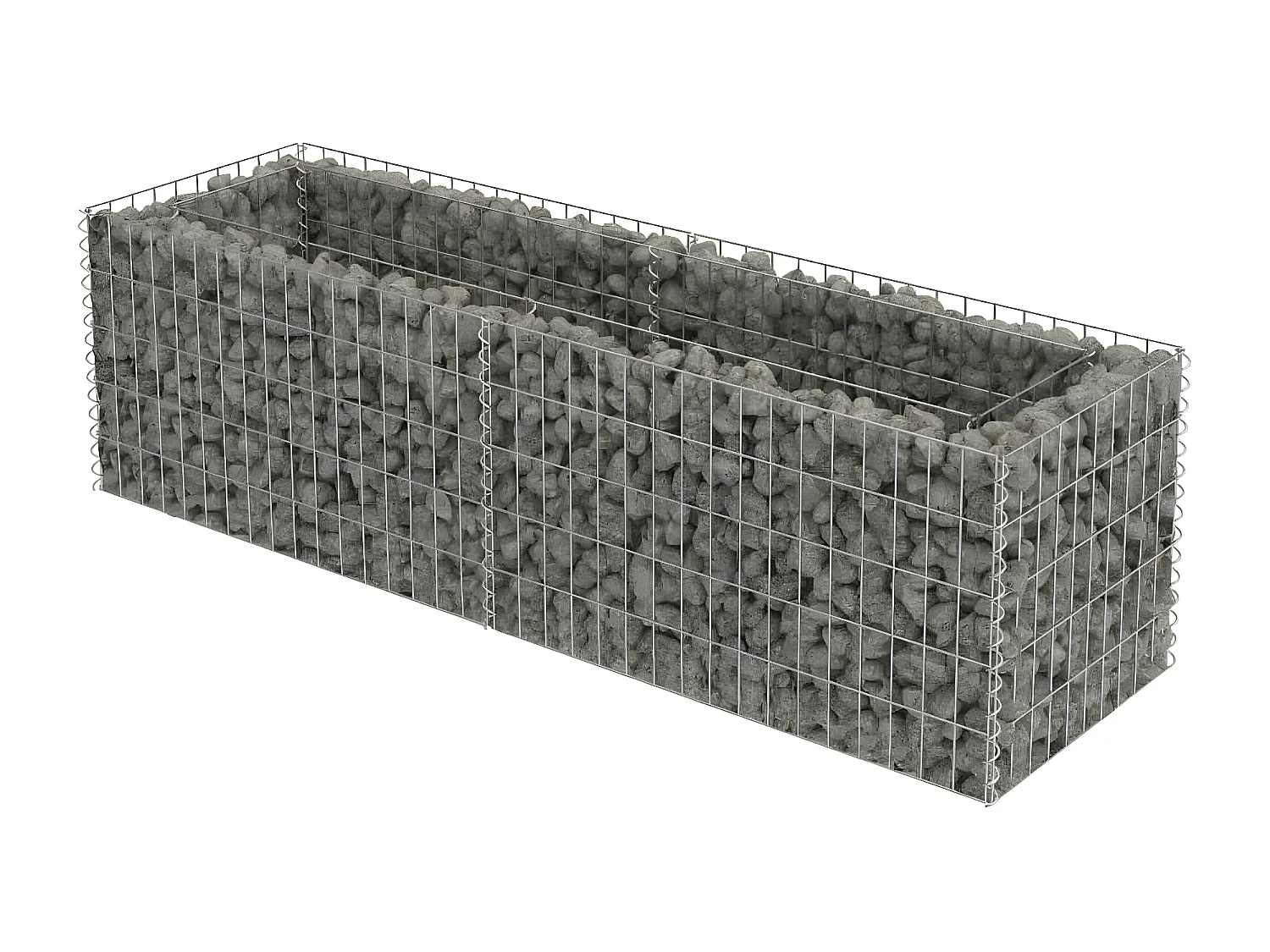 Arriate de gaviones de acero 180x50x50 cm ES99306