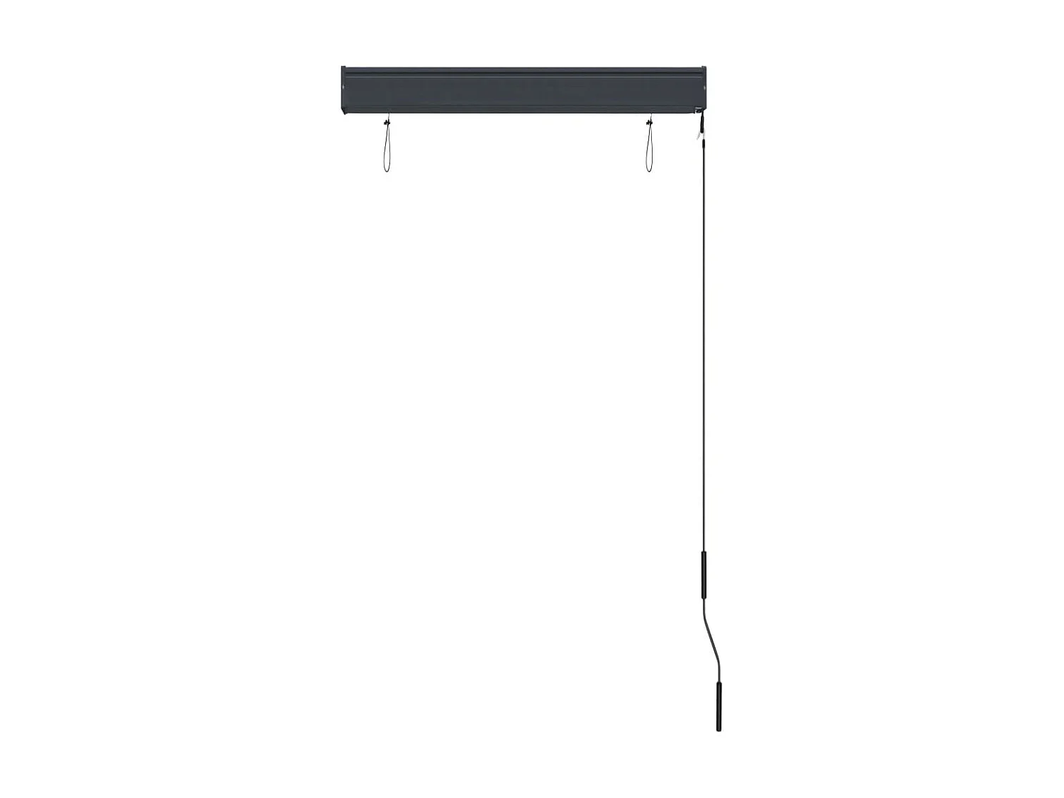 Estor enrollable de exterior naranja y marrón 80x250 cm ES385268