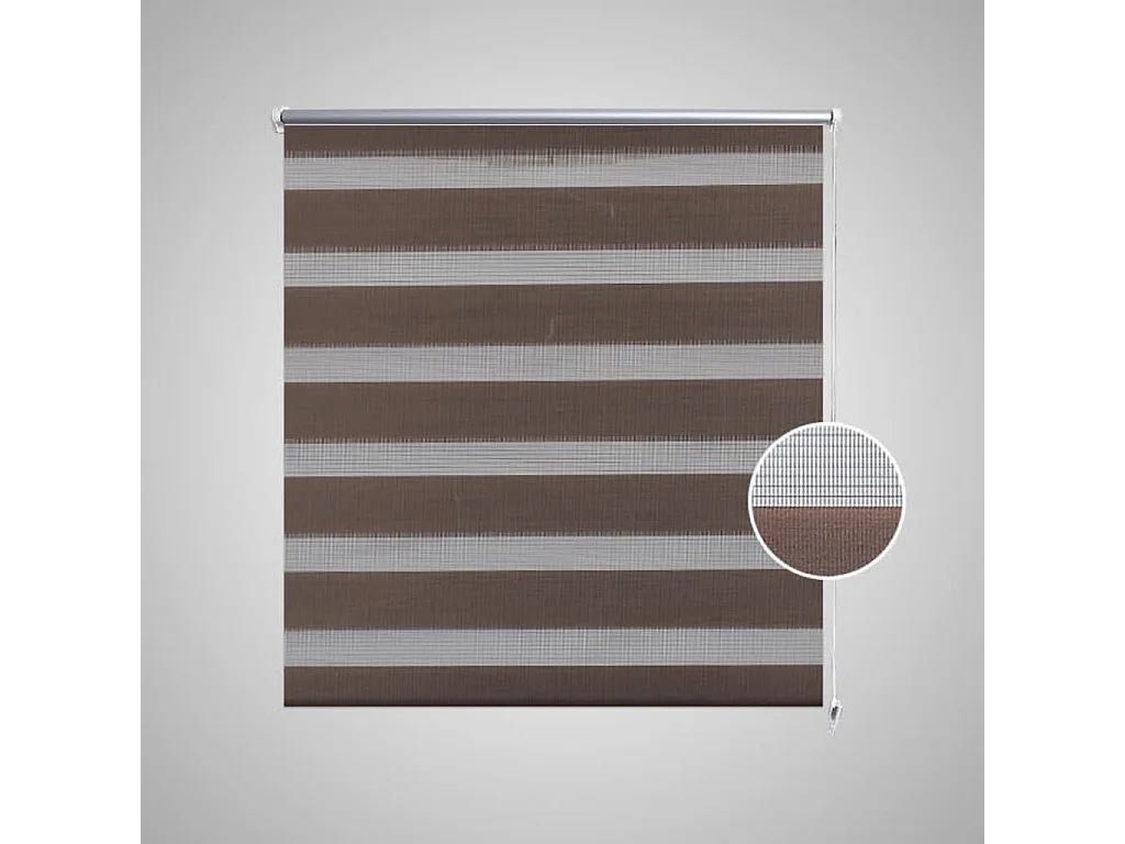Persiana Cebra 140 x 175cm Café ES368397