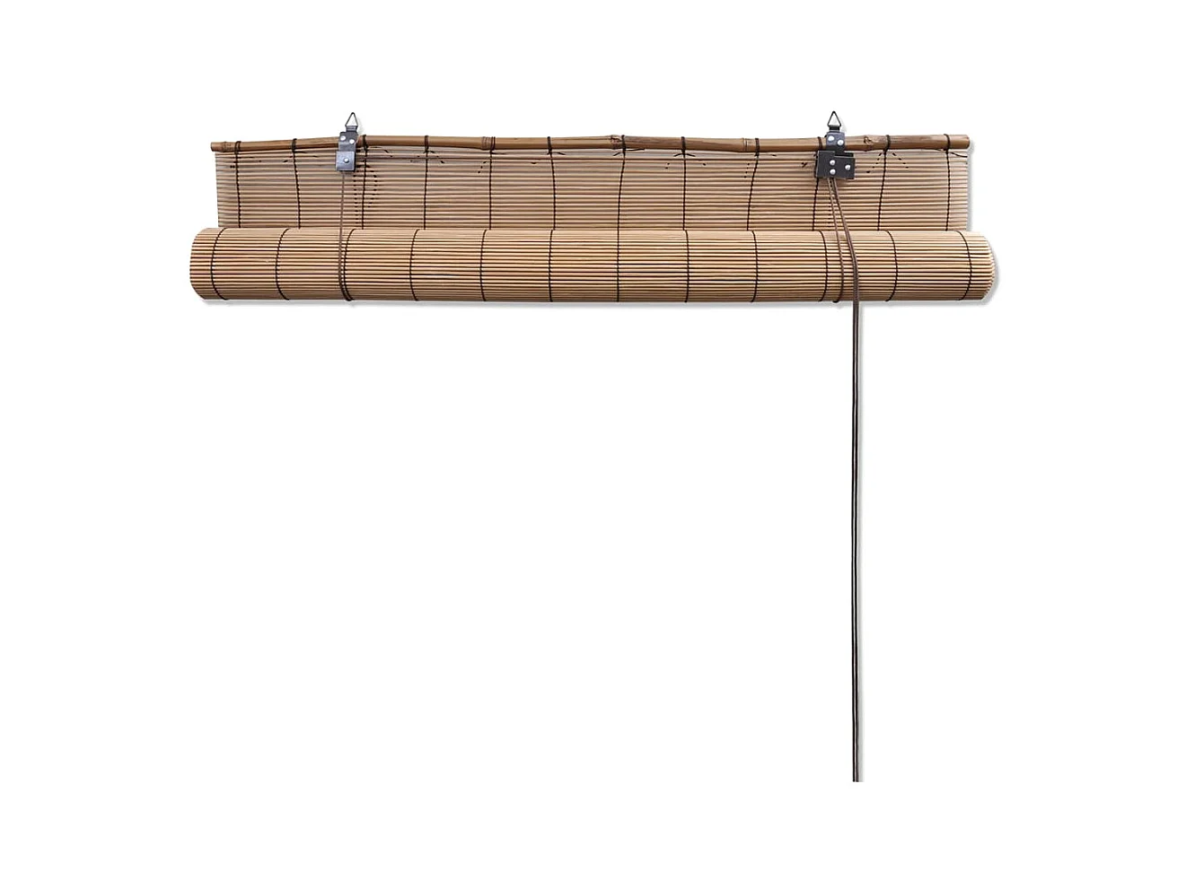 Rolgordijn 150x220 cm bamboe bruin NL824426