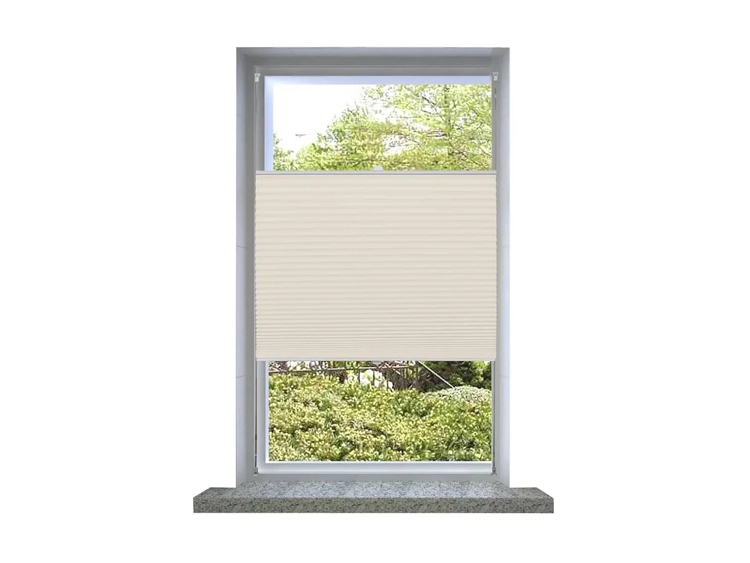 Plisséjaloezie 50x150cm crème NL226538