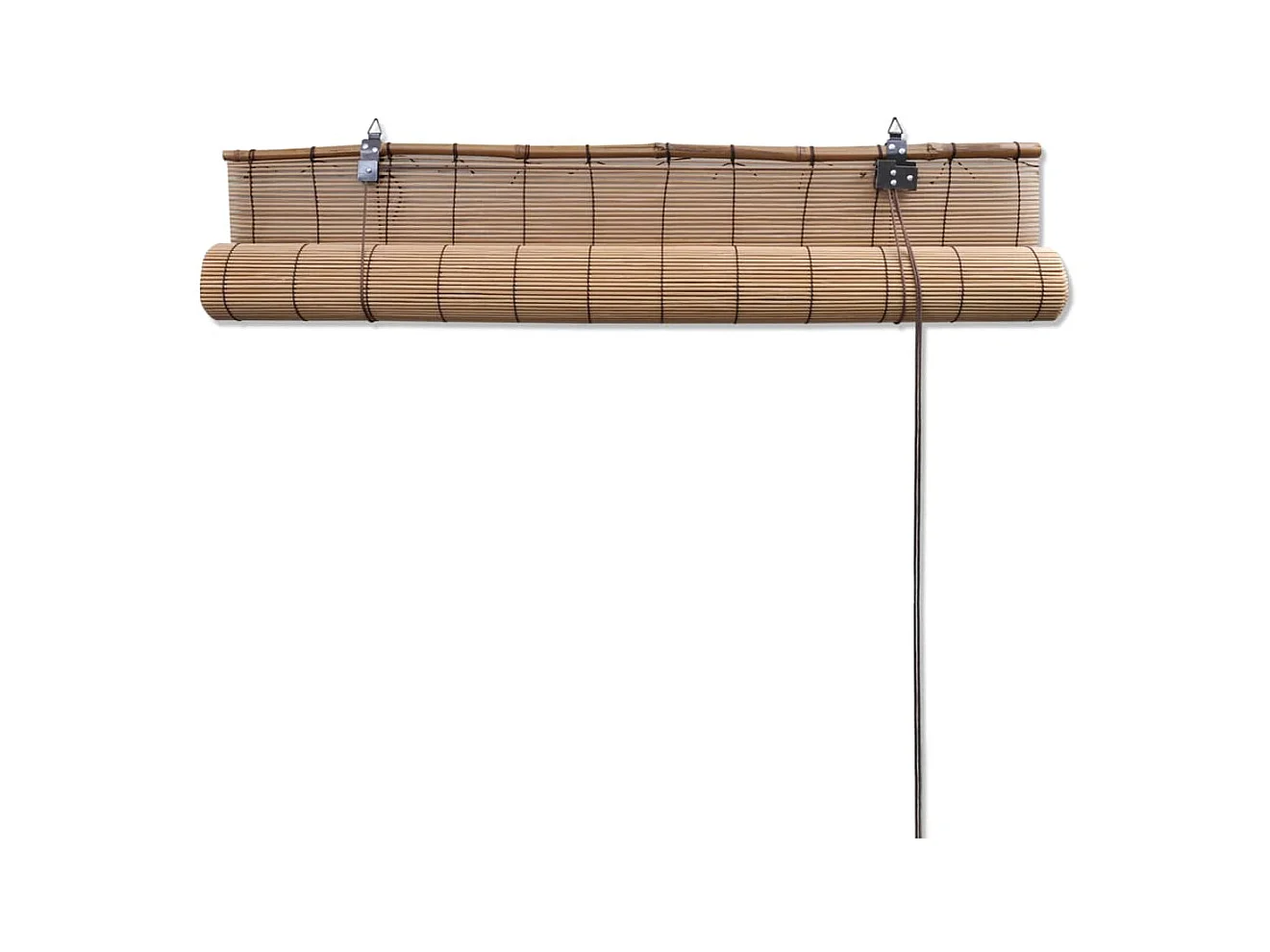 Rolgordijn 100x220 cm bamboe bruin NL474919