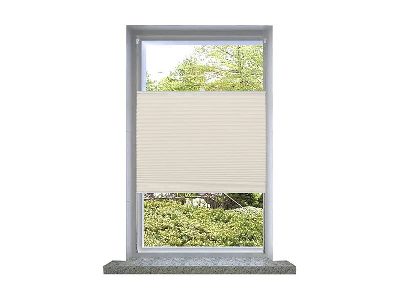 Plisséjaloezie 110x200 cm crème NL563471