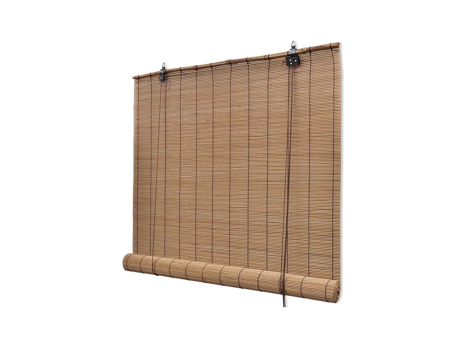 Rolgordijn 150x160 cm bamboe bruin NL588688