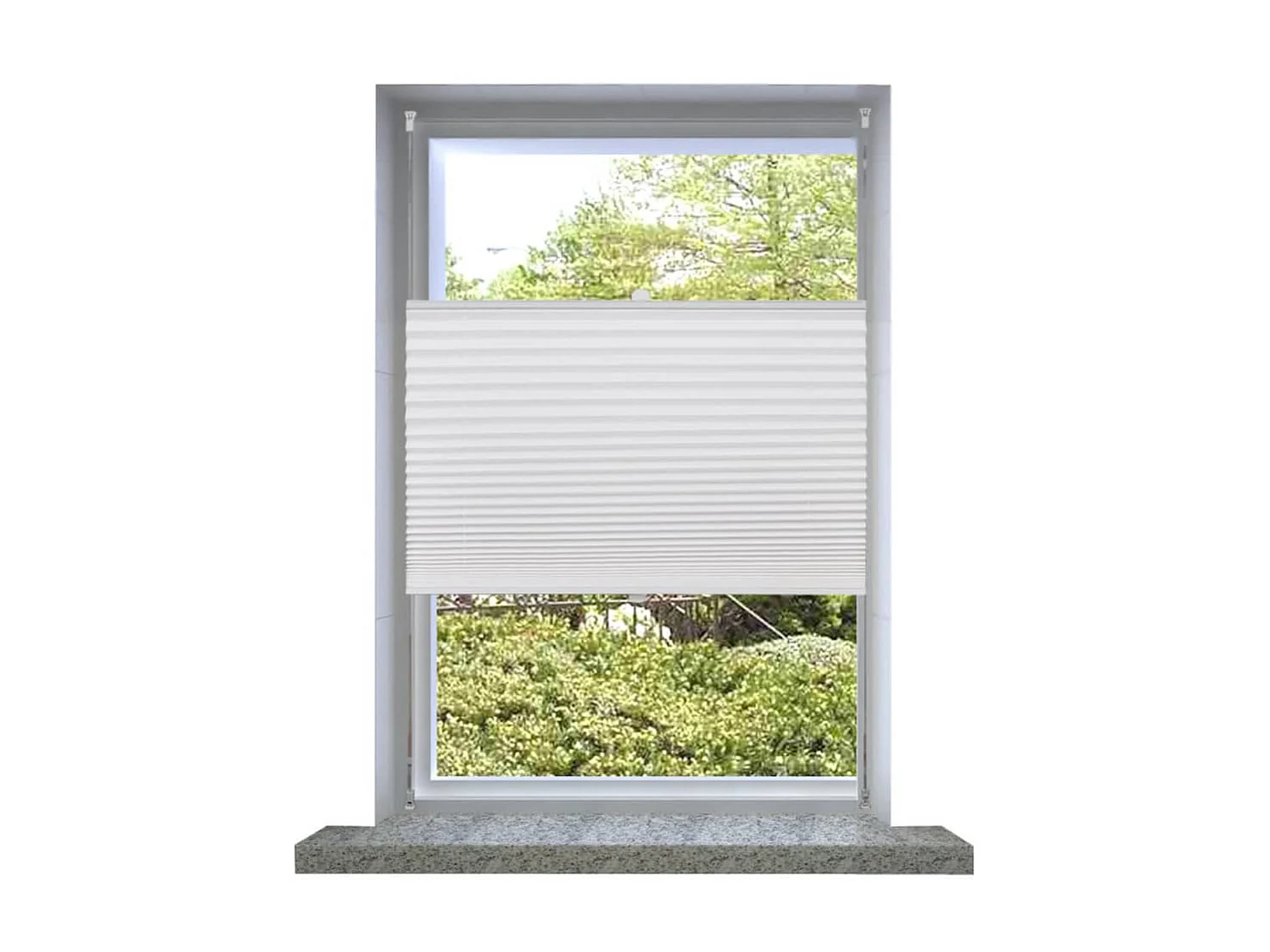 Plisséjaloezie 60x125 cm wit NL395501