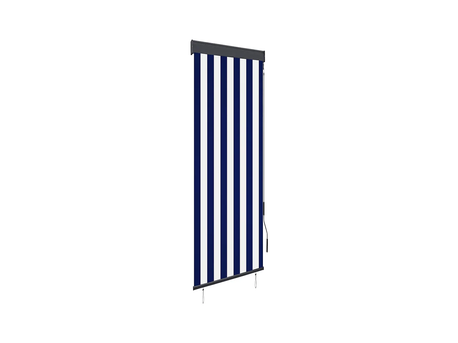 Store roulant d'extérieur 60x250 cm Bleu et blanc WVGQ5746