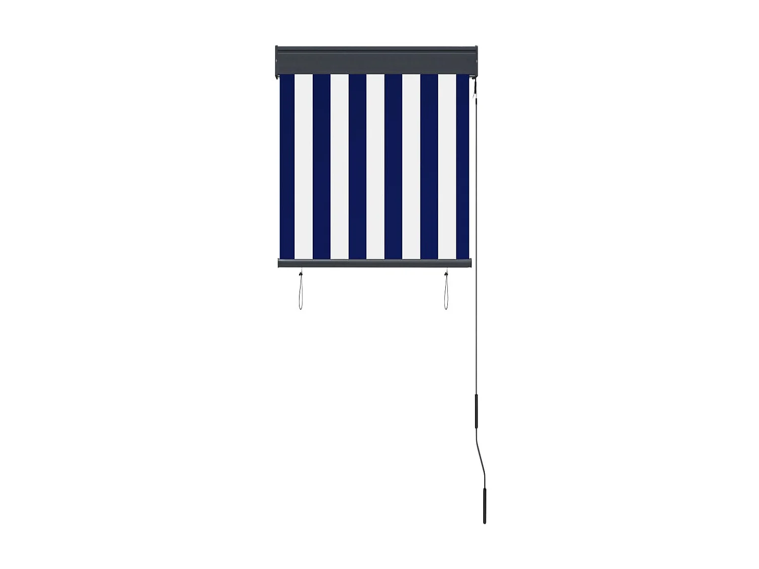 Store roulant d'extérieur 60x250 cm Bleu et blanc WVGQ5746