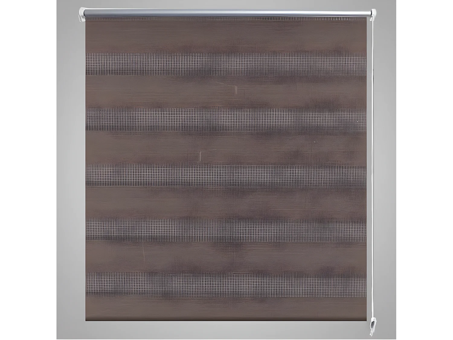 Estore de rolo 40 x 100 cm, linhas de zebra / Café PT124438