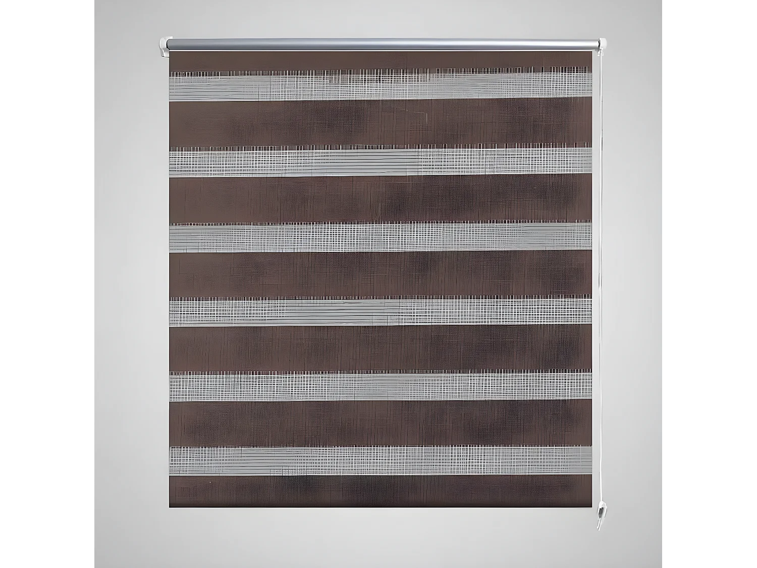 Estore de rolo 40 x 100 cm, linhas de zebra / Café PT124438