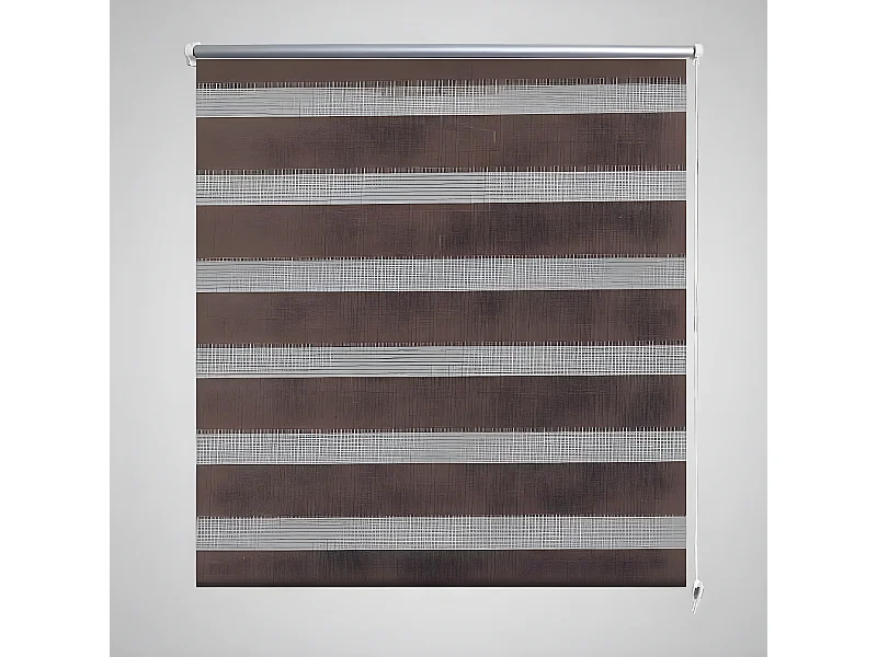 Estore de rolo 40 x 100 cm, linhas de zebra / Café PT124438