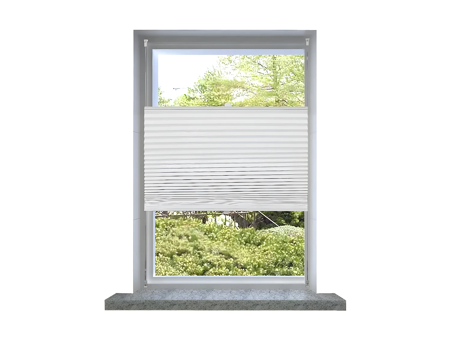 Plisse Persiana Blanco Cortina Plisada 110X100cm ES186523