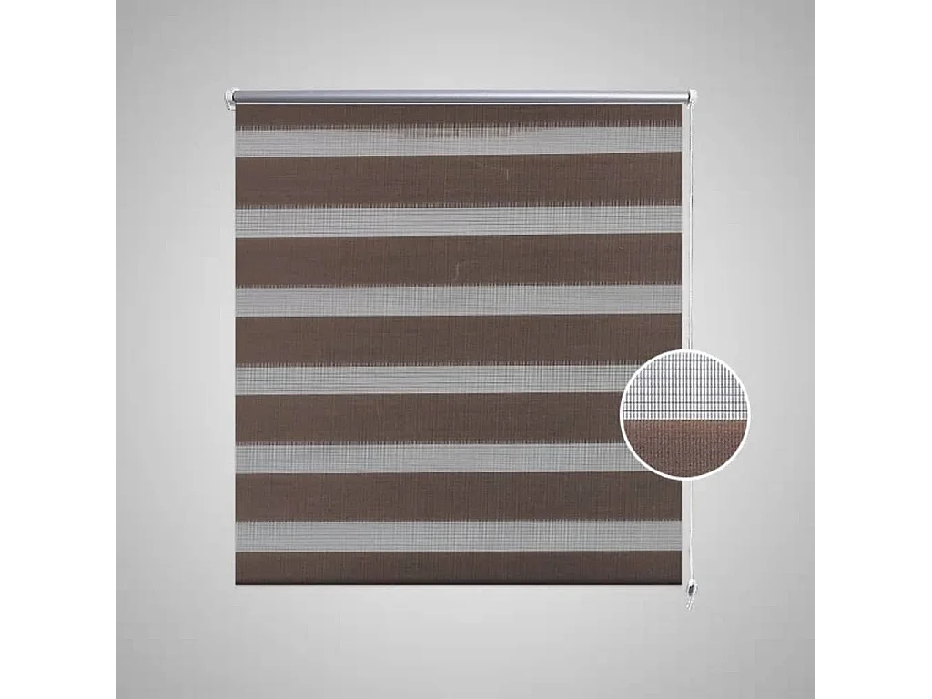 Persiana Cebra 100 x 175cm Café ES245226
