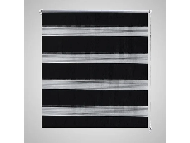 Estore de rolo 60 x 120 cm, linhas de zebra / Preto PT238170