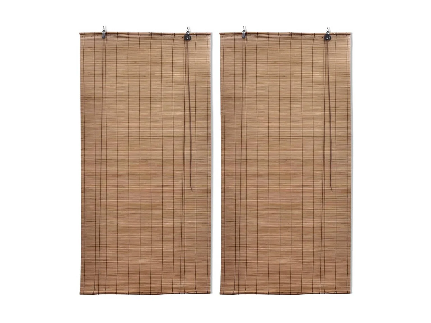 Stores roulants en bambou 2 pcs 100x160 cm Marron WVGQ3840