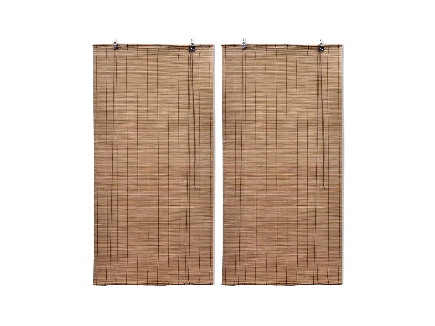 Stores roulants en bambou 2 pcs 100x160 cm Marron WVGQ3840
