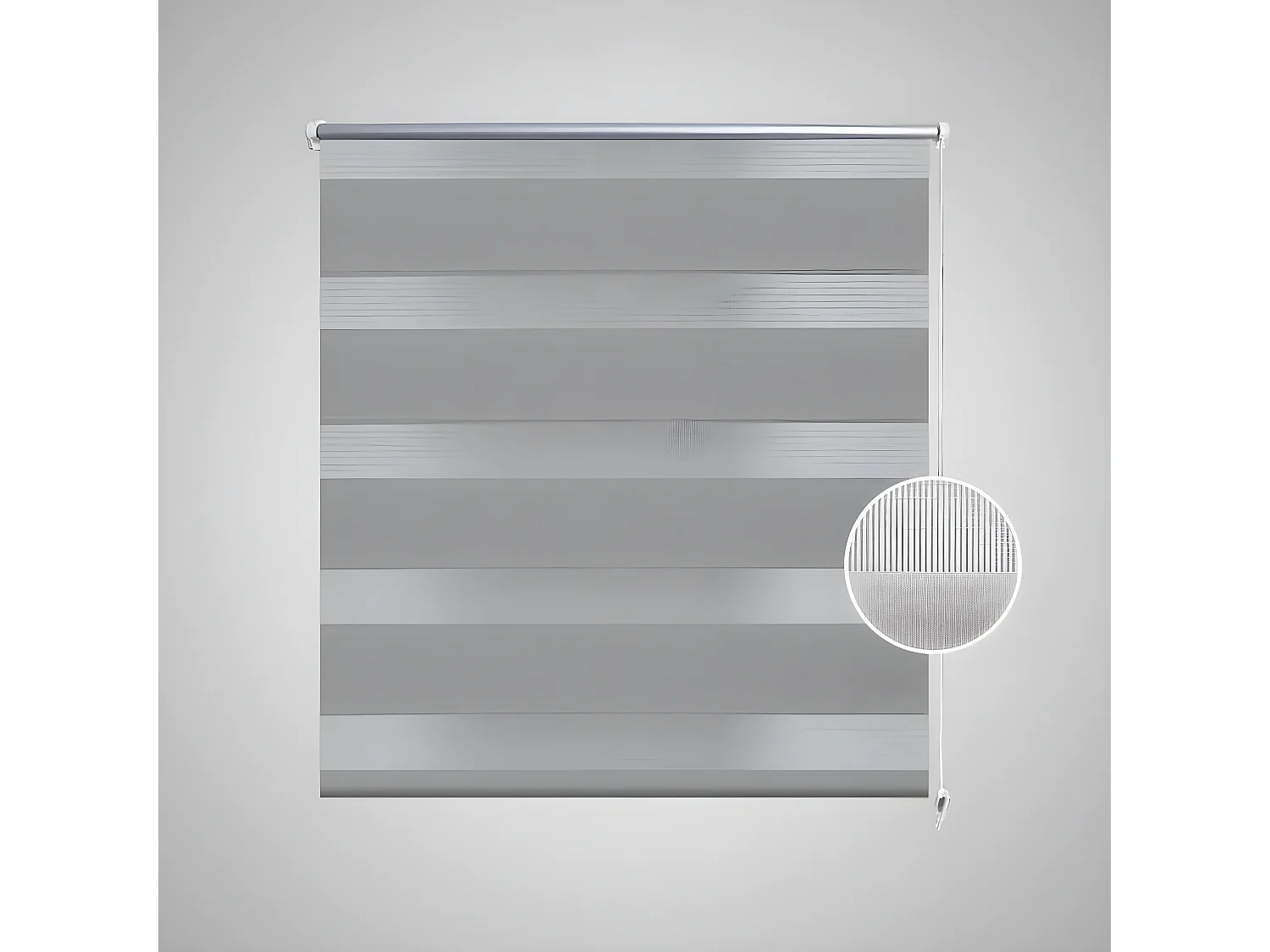 Persiana Cebra 80 x 175cm Gris ES610106