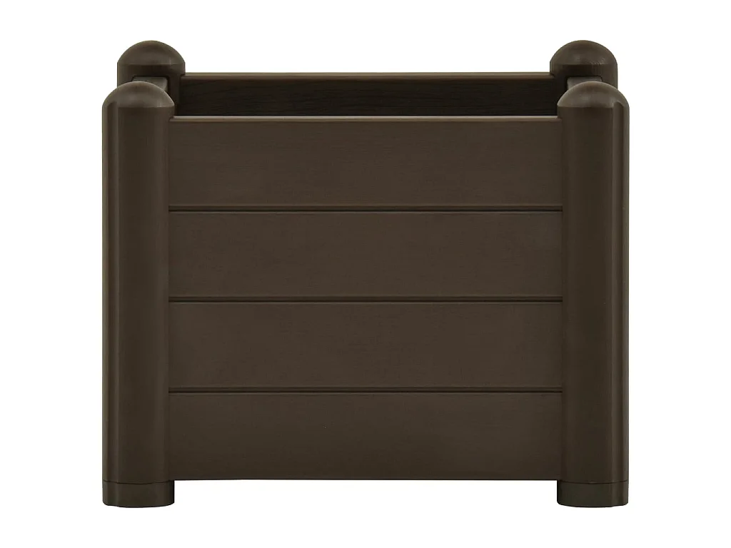Jardinera de jardín PP mocha 43x43x35 cm ES13187