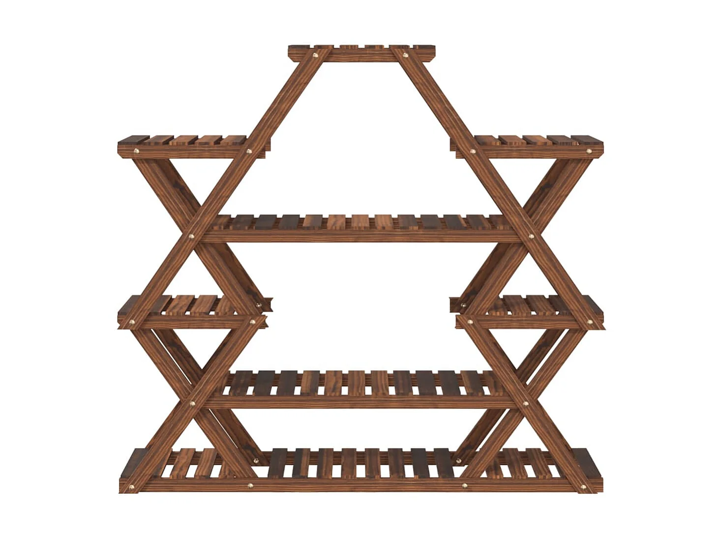 Suporte de plantas 110x25x105 cm madeira de abeto maciça PT984171