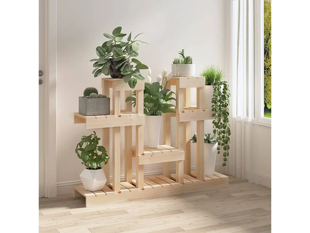Suporte para plantas 104,5x25x77,5 cm pinho maciço PT641735