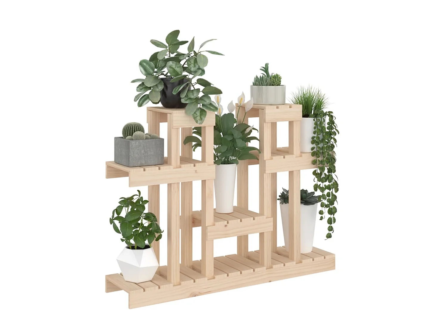 Jardinière Support à plantes 104,5x25x77,5 cm Bois massif de pin BE8514