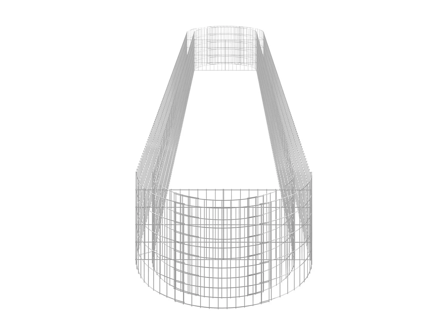 Canteiro elevado/cesto gabião 600x100x50 cm ferro galvanizado PT927900