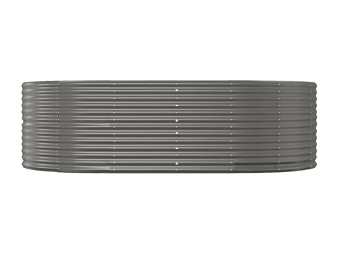 Plantenbak 212x140x68 cm gepoedercoat staal grijs