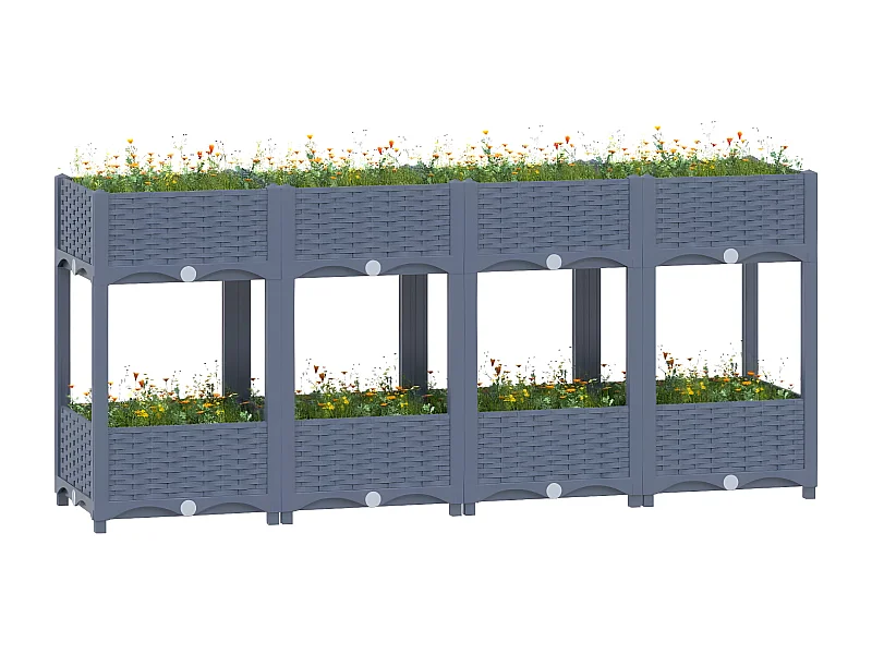 Jardinera polipropileno 160x40x71 cm ES15330