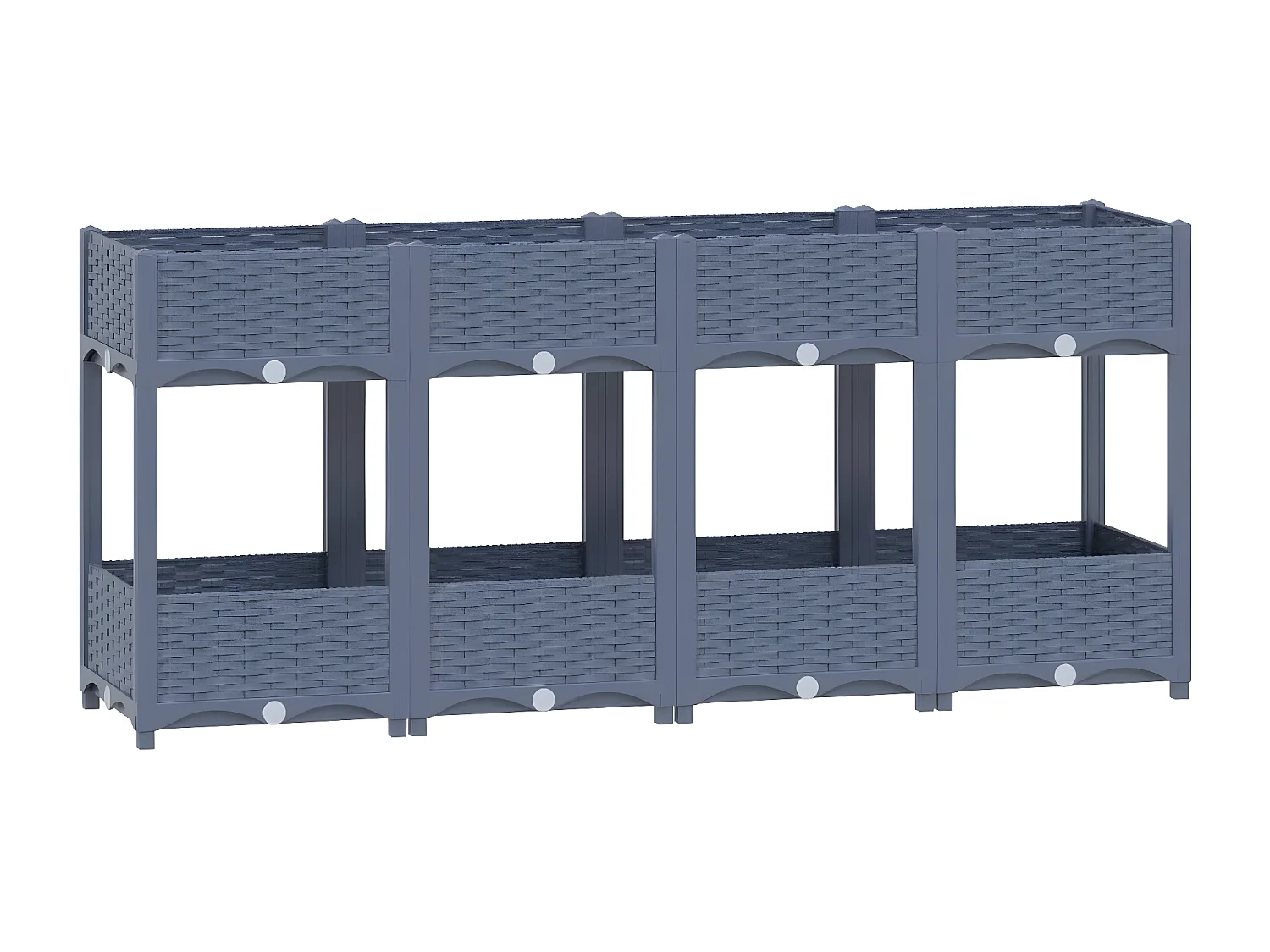 Jardinera polipropileno 160x40x71 cm ES15330